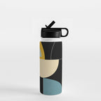 mid century geometric winter 2 Water Bottle Gallery Image 1