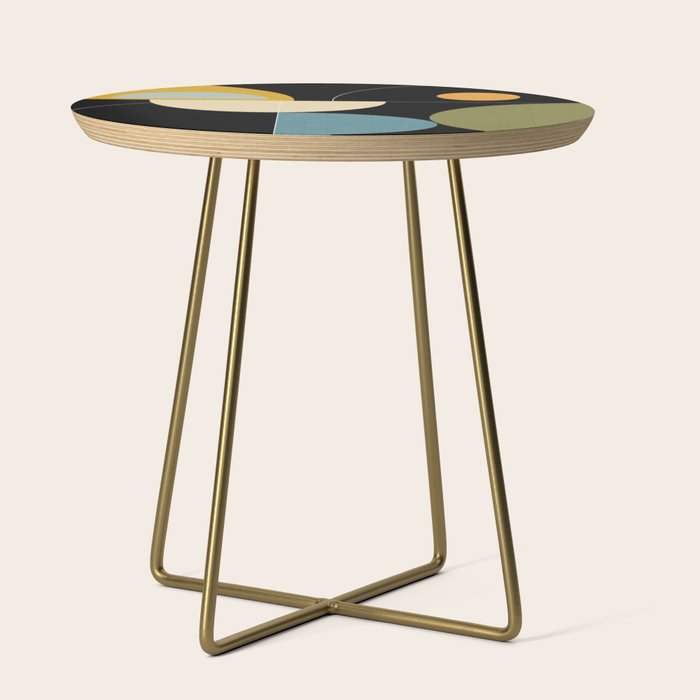 mid century geometric winter 2 Side Table Gallery Image 1