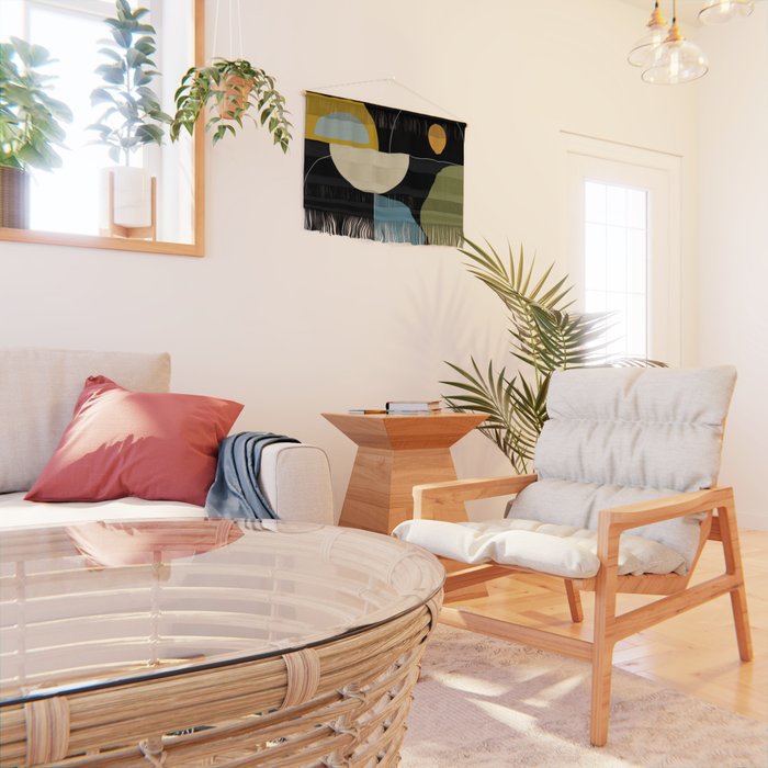 mid century geometric winter 2 Wall Hanging Gallery Image 2