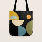 mid century geometric winter 2 Tote Bag Gallery Image 1