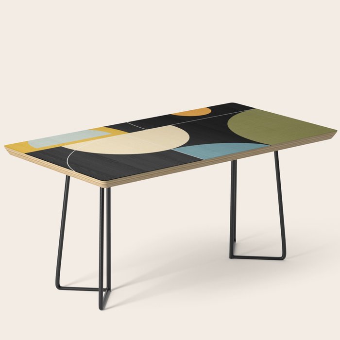mid century geometric winter 2 Coffee Table Gallery Image 1