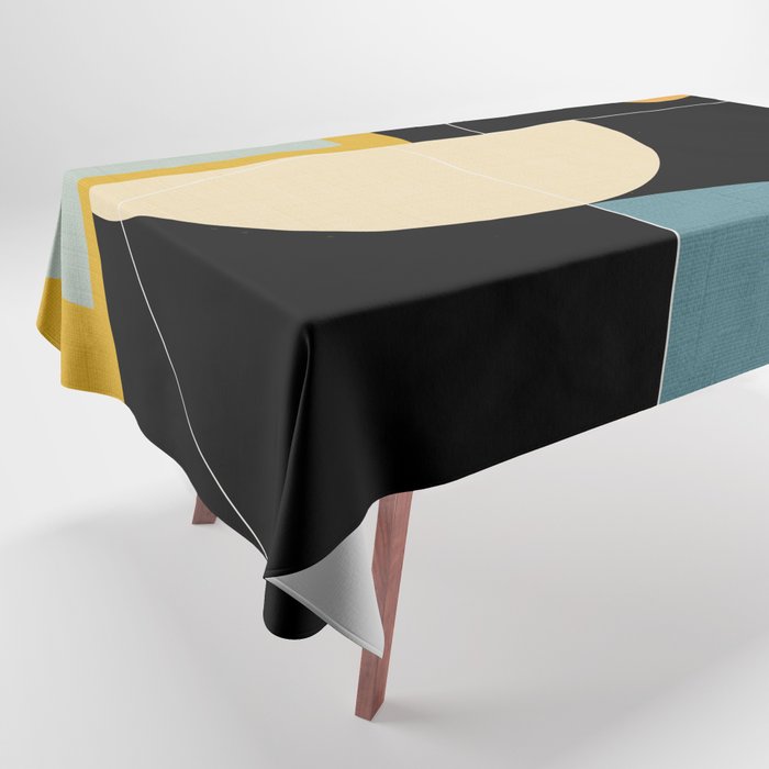 mid century geometric winter 2 Tablecloth Gallery Image 1