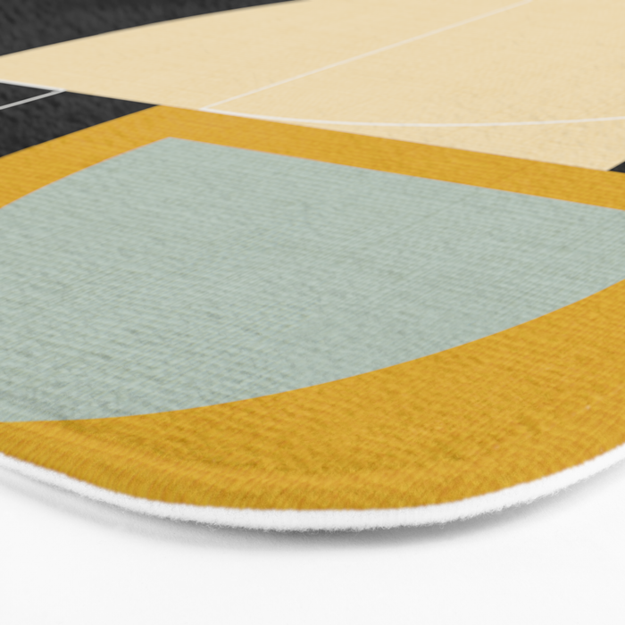 mid century geometric winter 2 Bath Mat Gallery Image 3