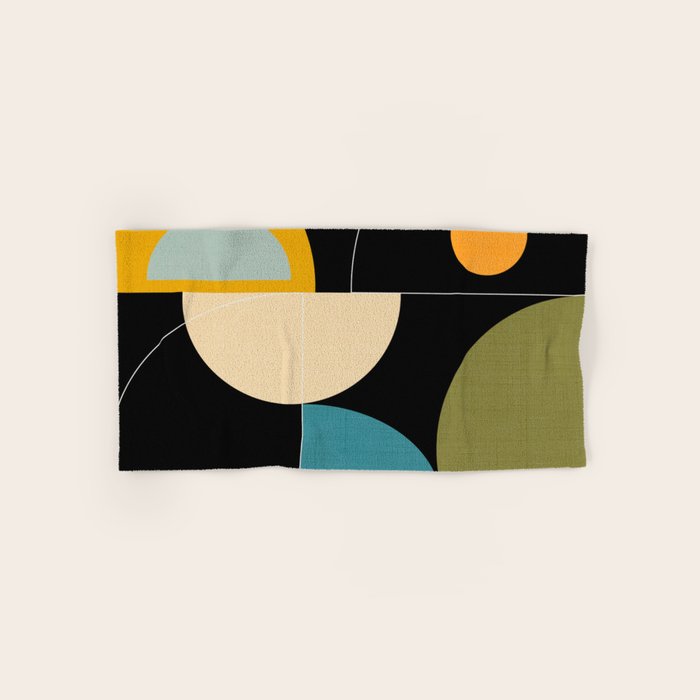 mid century geometric winter 2 Bath Towel Gallery Image 1