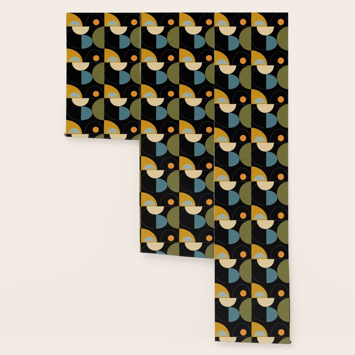 mid century geometric winter 2 Wallpaper Gallery Image 3