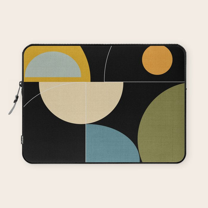 mid century geometric winter 2 Laptop Sleeve Gallery Image 1