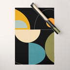 mid century geometric winter 2 Wrapping Paper Gallery Image 1