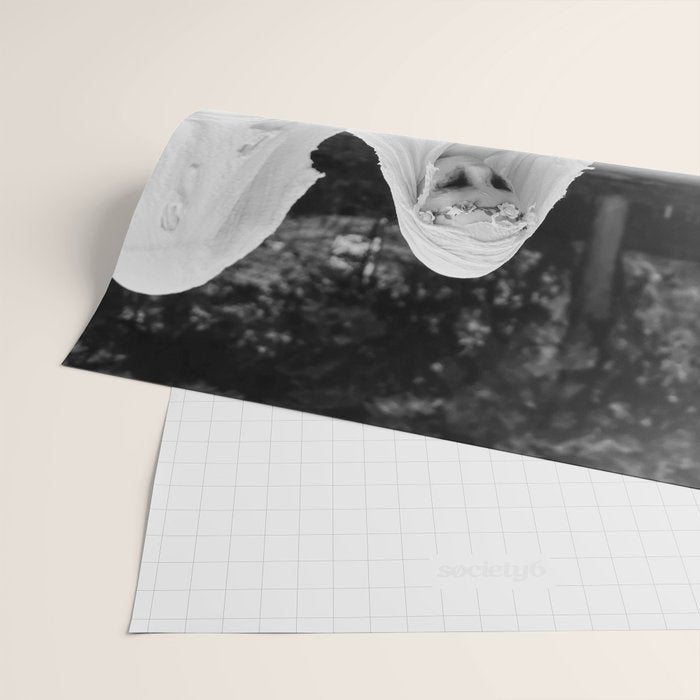 Salem witches, seance gathering of the witch black and white photograph Wrapping Paper Gallery Image 2