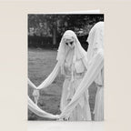 Salem witches, seance gathering of the witch black and white photograph Stationery Card Gallery Image 2