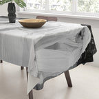 Salem witches, seance gathering of the witch black and white photograph Tablecloth Gallery Image 3
