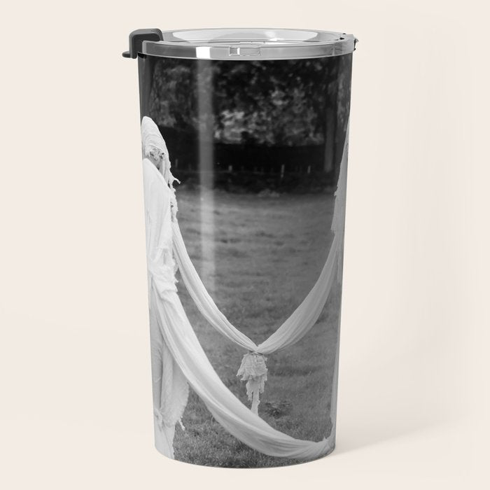 Salem witches, seance gathering of the witch black and white photograph Travel Mug Gallery Image 3