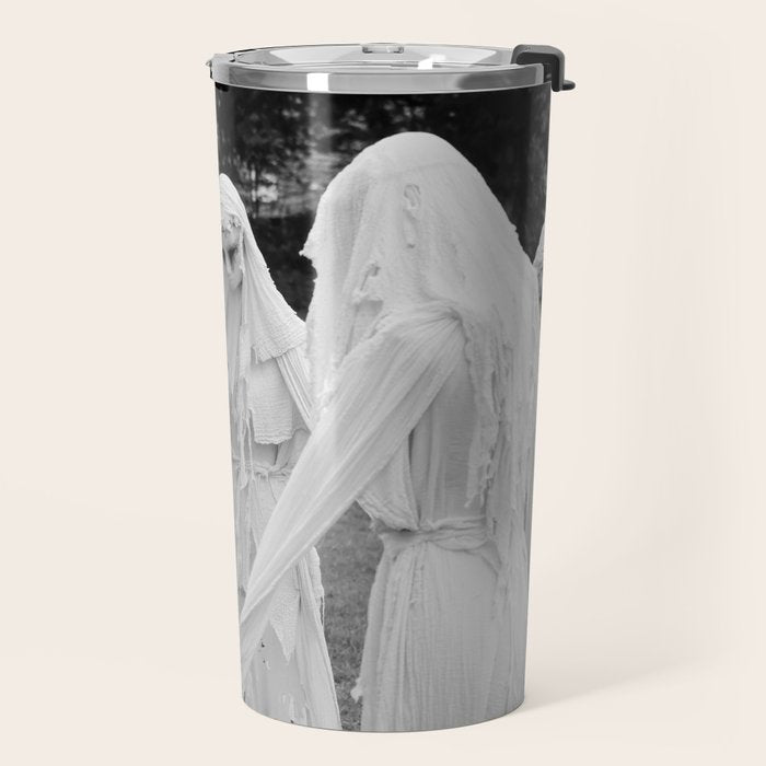 Salem witches, seance gathering of the witch black and white photograph Travel Mug Gallery Image 2