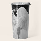 Salem witches, seance gathering of the witch black and white photograph Travel Mug Gallery Image 2