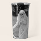 Salem witches, seance gathering of the witch black and white photograph Travel Mug Gallery Image 1