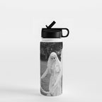 Salem witches, seance gathering of the witch black and white photograph Water Bottle Gallery Image 1