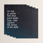 Do not  go gentle  into that  good night rage, rage against the dying of the light Wrapping Paper Gallery Image 3