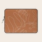 Monstera No2 Burnt Orange Laptop Sleeve Gallery Image 1