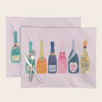 Champagne Bottles - Pink Ver. Placemat Gallery Image 1