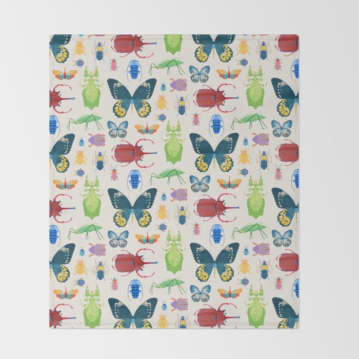 Interesting Insects Throw Blanket Gallery Image 2