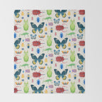 Interesting Insects Throw Blanket Gallery Image 2