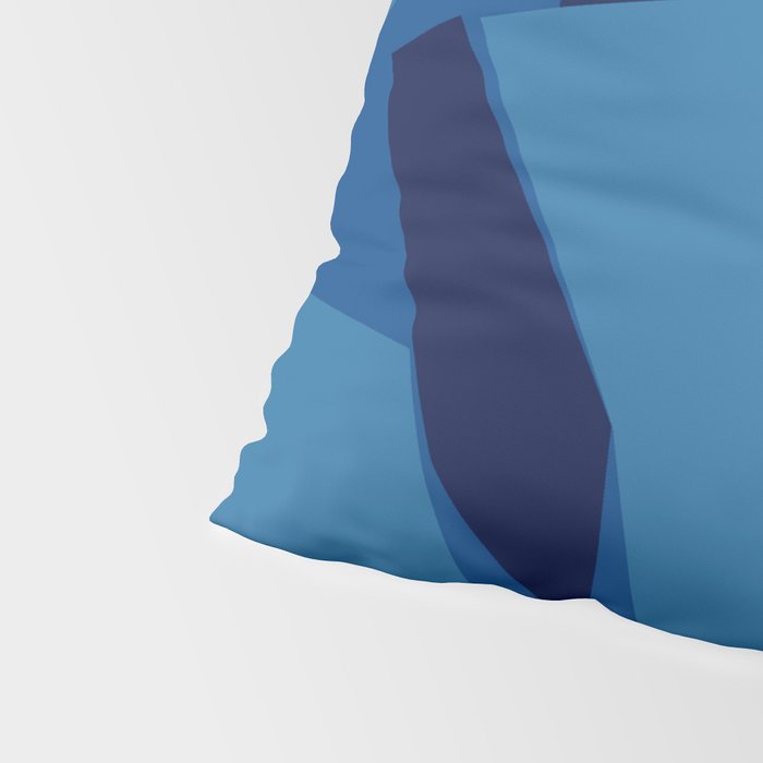 Peckham Blue Abstract Map Pillow Sham Gallery Image 4