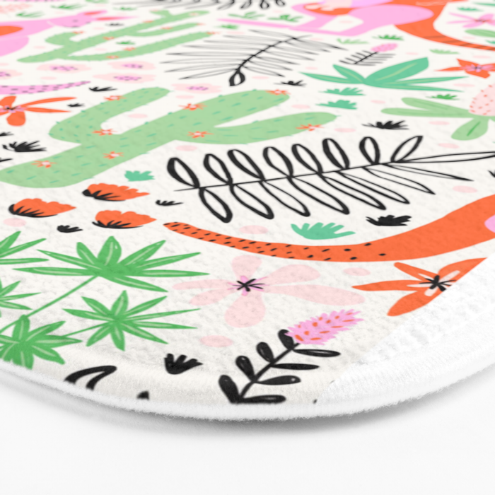 Kangaroo Cute Australian Animal Pattern Bath Mat Gallery Image 3