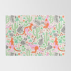 Kangaroo Cute Australian Animal Pattern Rug Gallery Image 2