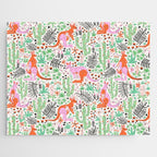 Kangaroo Cute Australian Animal Pattern Jigsaw Puzzle Gallery Image 1