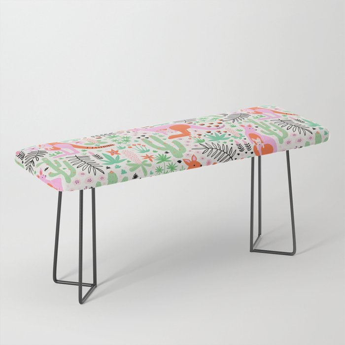 Kangaroo Cute Australian Animal Pattern Bench Gallery Image 1