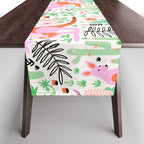 Kangaroo Cute Australian Animal Pattern Table Runner Gallery Image 1
