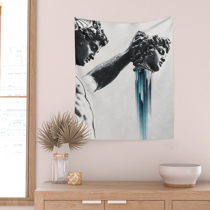 Perseus and  Medusa Wall Tapestry Gallery Image 2