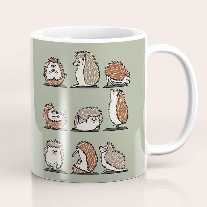 Hedgehog Yoga Coffee Mug Gallery Image 1