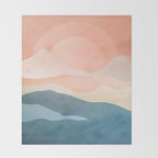 Mountain Ridge 01 Throw Blanket Gallery Image 2