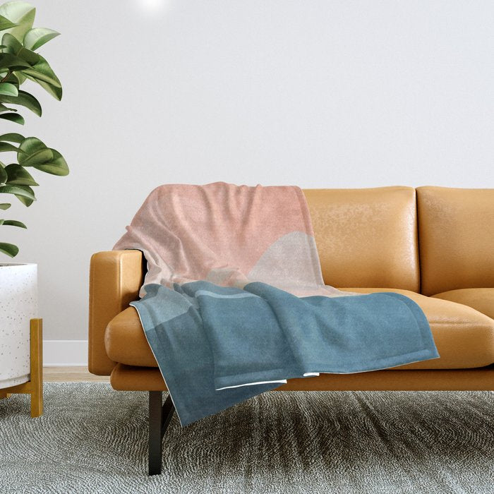 Mountain Ridge 01 Throw Blanket Gallery Image 1