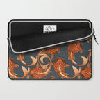 paisley fish gray Laptop Sleeve Gallery Image 2