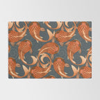 paisley fish gray Rug Gallery Image 2