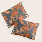 paisley fish gray Pillow Sham Gallery Image 3