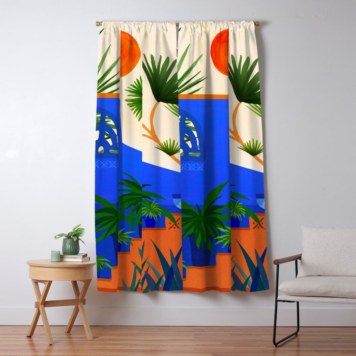 Southwest Desert Garden Landscape Window Curtain Gallery Image 5