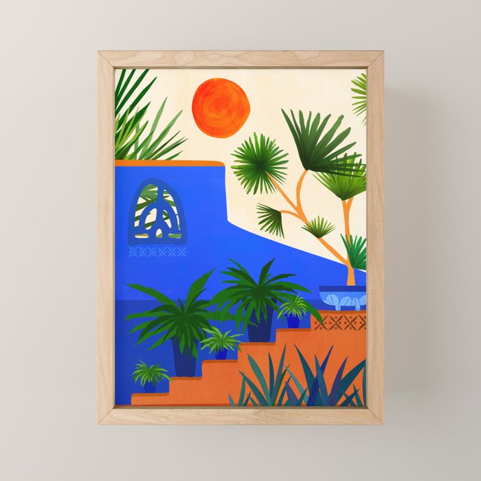 Southwest Desert Garden Landscape Mini Art Print Gallery Image 1