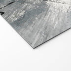 Armor [7]: a bold minimal abstract mixed media piece in gold, black and white Welcome Mat Gallery Image 2