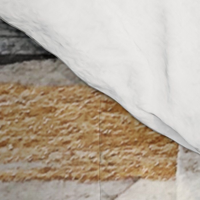 Armor [7]: a bold minimal abstract mixed media piece in gold, black and white Comforter Gallery Image 4