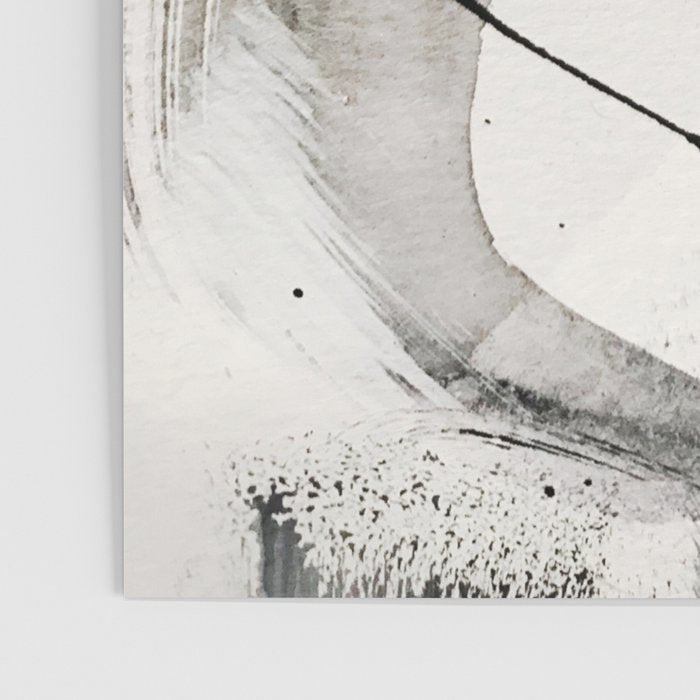 Armor [7]: a bold minimal abstract mixed media piece in gold, black and white Poster Gallery Image 3