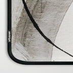 Armor [7]: a bold minimal abstract mixed media piece in gold, black and white Laptop Sleeve Gallery Image 3