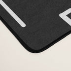 Mid-Century Modern Kinetikos Pattern in Black and White Desk Mat Gallery Image 4