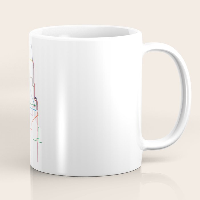 Chicago Transit Map Coffee Mug Gallery Image 1
