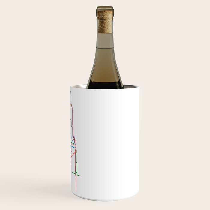 Chicago Transit Map Wine Chiller Gallery Image 3
