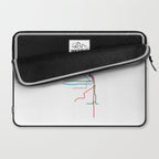 Chicago Transit Map Laptop Sleeve Gallery Image 2