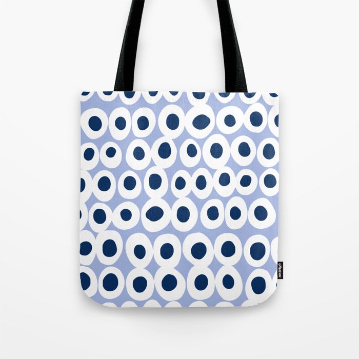 Wonderful bold dots blue Tote Bag Gallery Image 1