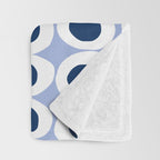 Wonderful bold dots blue Throw Blanket Gallery Image 3