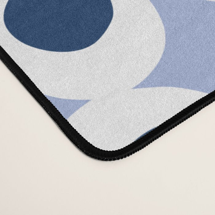 Wonderful bold dots blue Desk Mat Gallery Image 4